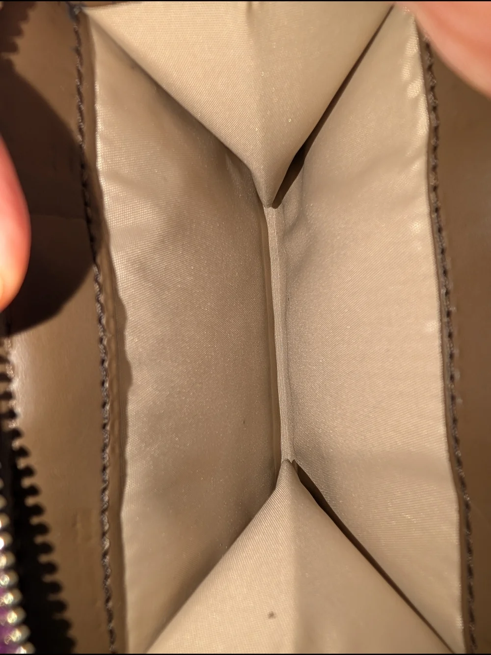 Coach Purple and Brown Bifold Wallet